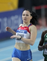Aleksandra Fedoriva. World Indoor Championships 2012 (Istanbul). Heat at 400m