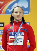 Aleksandra Fedoriva. 400m silver at World Indoor Championships 2012 (Istanbul)