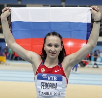 Aleksandra Fedoriva. World Indoor Championships 2012 (Istanbul). Silver at 400m