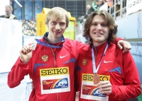 Ivan Ukhov. Bronze at World Indoor Championships 2012 (Istanbul). With Andrey Silnov