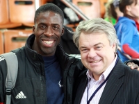Dwain Chambers. Russian Winter 2012 (Moscow). With Mikhail Butov