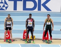 Dwain Chambers. 60 metres Bronze World Indoor Championships 2012