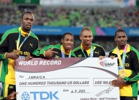 Nesta Carter. 4 x 100 m World Champion and Reigning 2011 (Daegu)