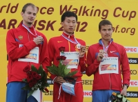 Andrey Krivov. Walk 20 km Silver at World Race Walking Cup 2012 (Saransk)