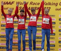 Olga Kaniskina. 20 Kilometres Race Walk Winners at World Race Walking Cup 2012 (Saransk)