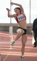Olga Kurban. Pentathlon Silver at Russian Indoor Championships 2012