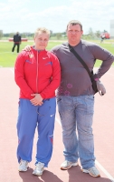 Anna Bulgakova. With coach. Yuriy Voronkin