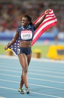 Dawn Harper (USA). 100 m hurdles World Championships Bronze Medallist 2011