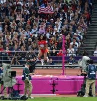 XXX OLYMPIC GAMES (Athletics). High Jump Olympic Silver Brigetta Barrett (USA)