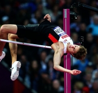Derek Drouin. High jump Olympic Bronze Medallist 2012, London