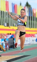Russian Championships 2012. Long Jump Champion. Yelena Sokolova