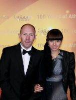 Sergey Kirdyapkin. IAAF Centenary Gala, Barselona.  Kirdyapkin's Anisya and Sergey