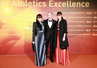 Sergey Kirdyapkin. IAAF Centenary Gala, Barselona.  Kirdyapkin's Anisya and Sergey and Yelena Lashmanova