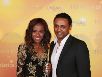 Meseret Defar (Ethiopia). 2 Olympic Golds 
2004: 5000 2012: 5000. Red Carpet arrival at the IAAF Centenary Gala Show 