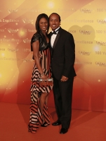 Chris Brown, Bahamas. 4 x 400 m Olympic Champion 2012. Red Carpet arrival at the IAAF Centenary Gala Show 
