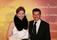 Sebastian Coe of Great Britain and his wife Carole Annett attends the IAAF Centenary Gala at the Museo Nacional d'Art de Catalunya on November 24, 2012 in Barcelona, Spain.