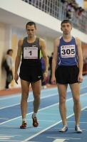 Chuvashia Indoor Cup 2013. 800 m. Yuriy Borzakovskiy and Ruslan Bayazitov