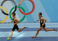 Chuvashia Indoor Cup 2013. 800m. Stepan Poistogov and Yuriy Borzakovskiy