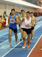 Chuvashia Indoor Cup 2013. 1500m. Andrey Bochkaryev (N220), Maksim Teslya (N28)