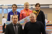 Chuvashia Indoor Cup 2013. 1500 Metres Winner. Yekaterina Ishova, Dina Aleksandrova and Svetlana Uloga