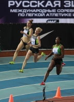 Russian Winter 2013. 400 m. Final A. Denisa Rosolova, CZE, Antonina Krivoshapka, Patricia Hall, JAM