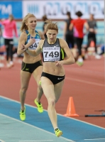National Indoor Championships 2013 (Day 1). 400 Metres. Alyena Tamkova and Yekaterina Vukolova
