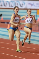National Indoor Championships 2013 (Day 1). 60 Metres. Yekaterina Filatova, Yuna Mekhti-Zade