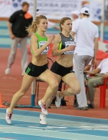 National Indoor Championships 2013 (Day 1). 400 Metres. Yuliya Terekhova and Marina Karnauschenko