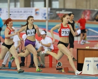 National Indoor Championships 2013 (Day 1). 400 Metres. Kseniya Ustalova, Anastasiya Fedyayeva