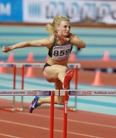 National Indoor Championships 2013 (Day 1). 60 Metres Hurdles. Semifanal. Yuliya Kondakova