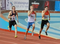 National Indoor Championships 2013 (Day 1). 60 Metres Semifinal. Aleksandr Shpayer, Aleksandr Khyutte, Danil Yakovlev