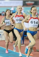 National Indoor Championships 2013 (Day 1). 3000 Metres. Svetlana Kireyeva, Yelena Korobkina, Natalya Leontyeva