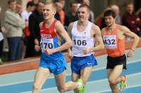 National Indoor Championships 2013 (Day 1). 3000 Metres. Yegor Nikolayev ( 170), Valentin Smirnov ( 106), Andrey Safronov ( 432)