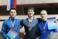 National Indoor Championships 2013 (Day 1). 60 Metres Hurdles Champion Sergey Shubenkov, silver - Konstantin Shabanov, Bronze - Aleksey Dryemin
