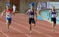 National Indoor Championships 2013 (Day 1). 60 Metres Final. Aleksandr Brednev, Maksim Polovinkin, Aleksandr Shpayer
