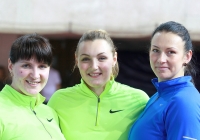 National Indoor Championships 2013 (Day 2). Shot Put Winner. Yevgeniya Kolodko, Silver - Yevgeniya Solovyeva, Bronze - Irina Tarasova
