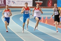 National Indoor Championships 2013 (Day 2). 400 Metres Final. Vladimir Krasnov, Valentin Kruglyakov, Konstantin Svechkar