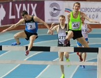 National Indoor Championships 2013 (Day 2). 2000m Steep. Ildar Minshin (N 2), Sergey Sayapin (N 45), Yuriy Kloptsov (N 275)