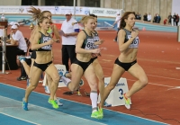National Indoor Championships 2013 (Day 2). 800 Metres Final. Yelena Kotulskaya, Marina Lvova, Svetlana Podosyenova