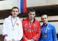 National Indoor Championships 2013 (Day 2). 400 Metres Indoor Champion Valentin Kruglyakov, Silver - Vladimir Krasnov, Bronza - Konstantin Svechkar