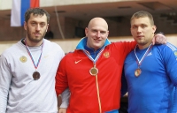 National Indoor Championships 2013 (Day 2). Shot Put Champion. Maksim Sidorov, Silver Vyacheslav Kokoyev, Bronze Aleksandr Bulanov 
