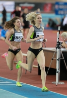 National Indoor Championships 2013 (Day 3). 1500 Metres. Yelena Soboleva, Yelena Korobkina