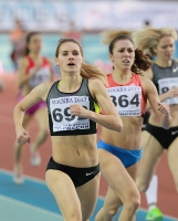 National Indoor Championships 2013 (Day 3). 1500 Metres. Svetlana Podosyenova (N 693), Anna Schagina (N 864)