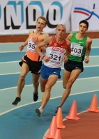 National Indoor Championships 2013 (Day 3). 5000 Metres. Yevgeniy Rybakov, Vyacheslav Shalamov and Rinas Akhmadeyev