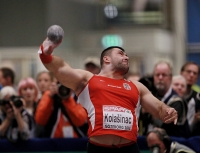 European Indoor Championships 2013. Göteborg, SWE. 28 February. Shot Put. Qualification. Asmir Kolašinac, SRB	 
