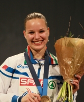 European Indoor Championships 2013. Göteborg, SWE. 1 March. 60 m hurdles Bronza is Veronica Borsi, ITA