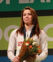 European Indoor Championships 2013. Göteborg, SWE. 1 March. 60 m hurdles Silver is Alina Talai, BLR
