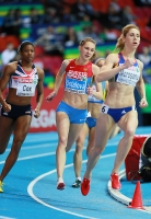 European Indoor Championships 2013. Göteborg, SWE. 1 March.  400m. Kseniya Ustalova