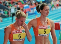 European Indoor Championships 2013. Göteborg, SWE. 1 March. Pentathlon. Remona Fransen and Nadine Broersen, NED