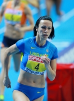 European Indoor Championships 2013. Göteborg, SWE. 1 March. Pentathlon. 800m. Hanna Melnychenko, UKR